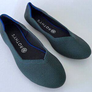 Rothy’s Round-Toe Shoes - Forest Green Size 8.5 - Slip-On Ballet Flats